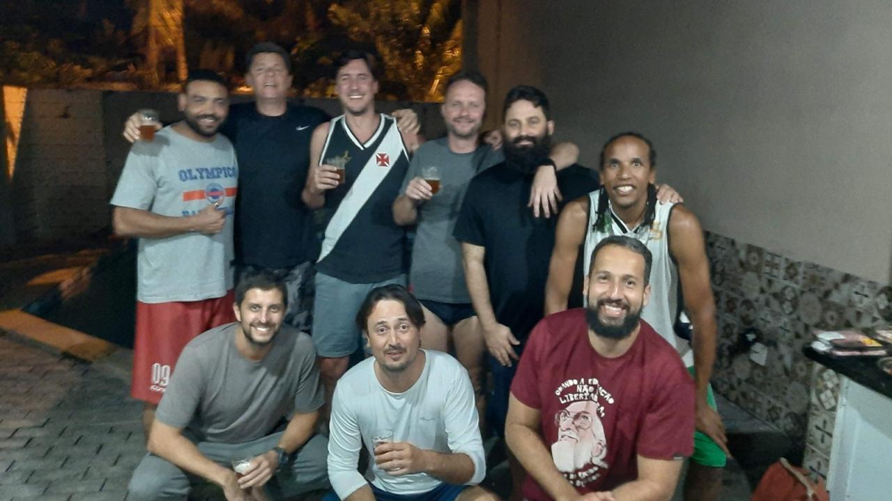 Confraternização no Open de Basquete Master do Guarujá - SP (2020)